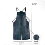 PU Leather Barber Aprons Factory - Professional for Men Woman Chef BBQ Kitchen