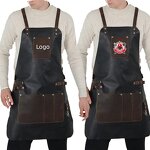 Leather Look Apron Manufacturer - Vintage Heavy Duty Custom Logo Chef Grill