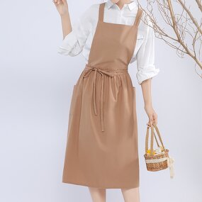 Florists Apron Manufacturer - Fashion Cotton Linen Bib Cooking Print Custom