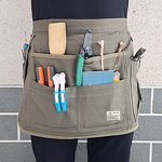 Garden Tool Belt Supplier - 9 Pockets Short Waist Apron Waiter Canvas Half