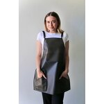 Beauty Salon Apron Manufacturer - Custom Logo Waterproof Fashionable Tan Color