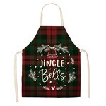 Christmas Apron Supplier - Sublimation Custom Long Linen Material Christmas Design
