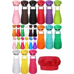 Kids Painting Aprons Factory - Wholesale Children Pink Gingham with Chef Hat Cooking