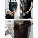 Soft Leather Apron Factory - Black 2 Pockets Stain Resistant Tattoo Artist