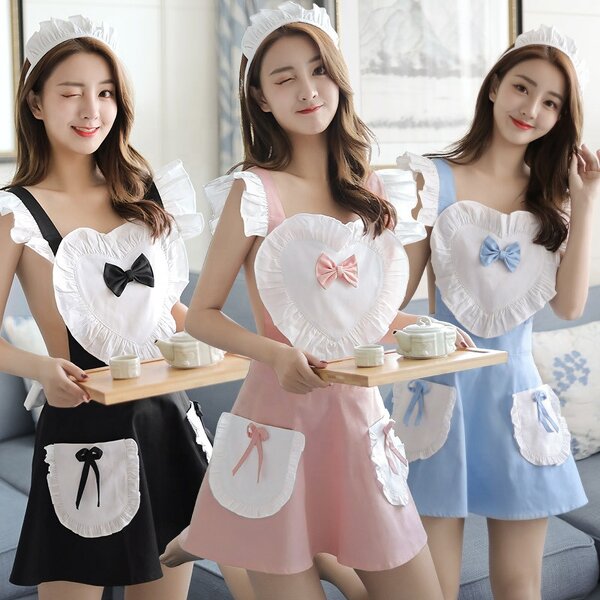 Maid Cosplay Apron Factory - Black Lolita Jananese Sexy Dress Costumes Uniform