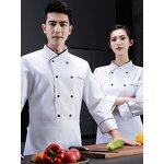 Chef's Clothing Supplier - High-End Cotton Restaurant Waiter Long Sleeve Uniform