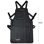 Waterproof Apron Supplier - European American Zippered Pocket Black Hairdressers