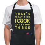 Black Cooking Apron Supplier - Adjustable Kitchen Polyester Household Barista