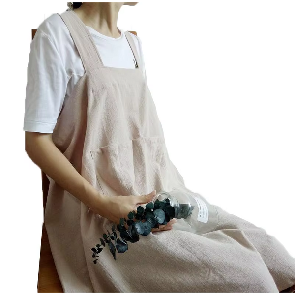 Cotton Hemp Apron Supplier - Euro-american Flower Kitchen Beauty Nail Gardening