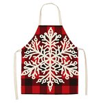 Christmas Apron Supplier - Sublimation Custom Long Linen Material Christmas Design