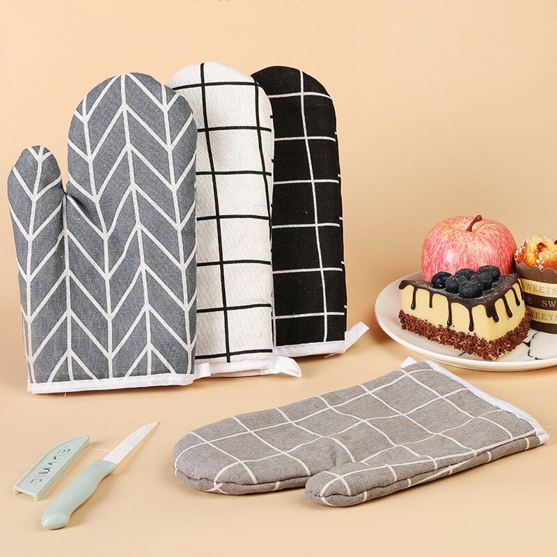 Long Cotton Silicone Gloves Manufacturer - Plus Silicone Kitchen Microwave Oven Mitts