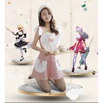 Lace Maid Apron Manufacturer - Women Sexy Bowknot French Dress Black Cooking