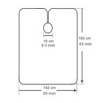 Hair Cutting Shawl Supplier - Hot Selling Button Collar Waterproof Camouflage