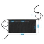 Polyester Half Aprons Factory - 12 Pcs Black 3 Pockets Waiters Restaurants Hairdressers