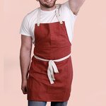 Cotton Linen Apron Manufacturer - Hot Sale Breathable Soft Kitchen Clean Art