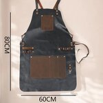 Leather Look Apron Manufacturer - Vintage Heavy Duty Custom Logo Chef Grill