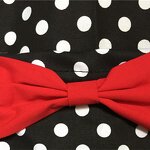 Two Bow Pocket Apron Supplier - Small Polka Dots Lace Korean-Style Work