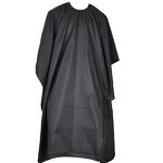 Salon Barber Cape Supplier - Factory Price OEM Custom Logo Black Polyester