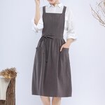 Florists Apron Manufacturer - Fashion Cotton Linen Bib Cooking Print Custom