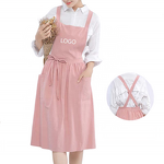 Korean Chef Apron Factory - Cooking Gardening Painting Cleaning Pinafore Pleated