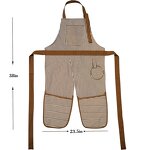 Kitchen Apron Supplier - High Quality Striped with Hanging Towel Sleeveless
