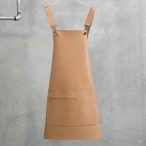 Beauty Salon Apron Manufacturer - Custom Logo Waterproof Fashionable Tan Color