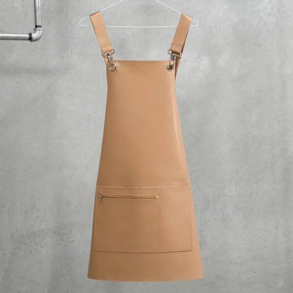 Beauty Salon Apron Manufacturer - Custom Logo Waterproof Fashionable Tan Color