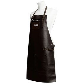 Soft Leather Apron Factory - Black 2 Pockets Stain Resistant Tattoo Artist