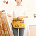 Cotton Waist Apron Factory - Short with Multiple Pockets Beauty Garden Hairdressers