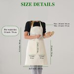 Cotton Apron Supplier - High Quality Kitchen Cooking Unisex Adjustable Button
