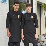 Chef Uniform Factory - Cotton Breathable Double Breasted Custom Logo Long