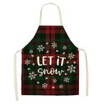 Kids Christmas Apron Factory - Cheap Bulk Christmas Couple Red Santa Custom Logo