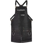 PU Leather Barber Aprons Factory - Professional for Men Woman Chef BBQ Kitchen