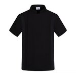 Chef Shirt Factory - White Cotton Men's Solid Color Short Sleeve Collar