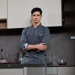 Waiter Shirt Supplier - Black Embroidery Custom Design Coat Quality Uniform