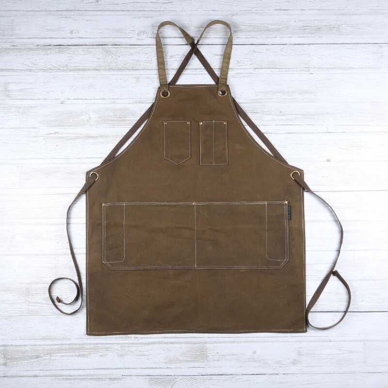 Cotton Canvas Apron Manufacturer - Custom 100% Mens Two Pockets Sublimation