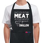 Black Cooking Apron Supplier - Adjustable Kitchen Polyester Household Barista