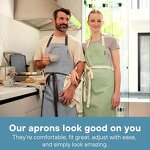 Striped Cotton Chef Apron Manufacturer - Premium with Multi Pockets Durable