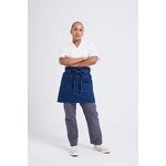 Denim Bistro Apron Manufacturer - Cotton Professional Half Kitchen Durable Waist