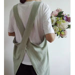Cotton Hemp Apron Supplier - Euro-american Flower Kitchen Beauty Nail Gardening
