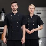Chef's Clothing Supplier - Custom Logo Hotel Restaurant Short Sleeved Bakery