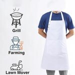 Cotton Apron Supplier - High Quality Kitchen Cooking Unisex Adjustable Button