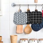 Oven Mitts Supplier - Polyester/cotton Heat Insulated Microwave Cake Shop Baking