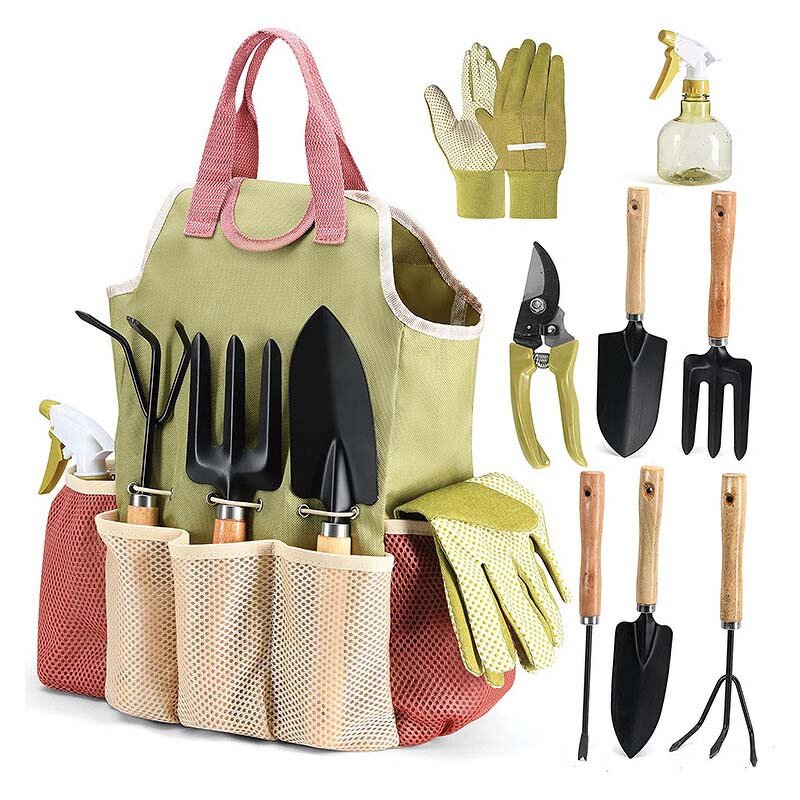 Horticultural Tools Set Factory - Combination Scissors Gift Set of 9 Outdoor Bag