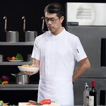 Kitchen Work Coat Manufacturer - White Men's High-End Cotton Baking Chef Outfit