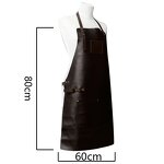 Soft Leather Apron Factory - Black 2 Pockets Stain Resistant Tattoo Artist
