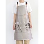 Black PU Apron Supplier - Heavy Duty Waterproof Chefs Butchers Hairdressers