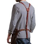Vintage Leather Apron Supplier - Heavy Duty with Adjustable Webbing Pockets