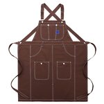 Coffee Shop Apron Supplier - Canvas Printed Logo Men's Women's Baking Hairdressing