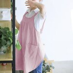 Cross Back Apron Factory - Women Cotton Linen Japanese Housework Baking Wrap